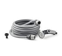 Aquago Easy - Tubo da giardino estensibile fino a 30 m, con doccetta da giardino e set di collegamento, tubo per irrigazione