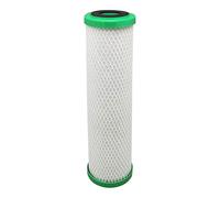 AquaHouse CTO5-CM - Cartuccia filtrante per acqua a blocchi di carbone, con riduzione della cloramina (25,4 x 6,3 cm), filtra cloro e clorammine, 0,5 - 1 micron