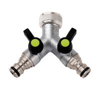 Aquajet Presa rubinetto irrigazione 2 vie regolabili innesto rapido LONG LIFE