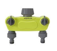 Aqualin Splitter a Y a 2 vie per tubo da giardino, distributore di acqua, versione aggiornata