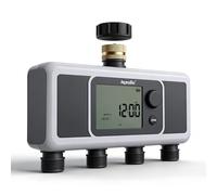 Aqualin, Timer Automatico per irrigazione con 4 uscite, irrigatore a Tubo programmabile a 4 Zone, Controller per sistemi di irrigazione da Giardino