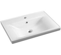 Aqualine Sava lavabo 65x46 cm rettangolare a parete-da mobile bianco 2065