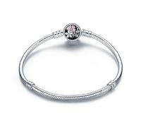 AQUALITYS Bracciale in Argento 925 con Design Originale, Perline, ciondoli, Braccialetto, Gioielli Fai da Te, Regalo per Le Donne