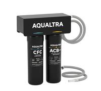 AQUALTRA USF-2B-10 Sistema filtrante sottolavabo leggermente alcalino, 75 700 L, riduce PFOA, PFOS, cloro, piombo, mercurio, cloramina, fluoro, particelle di microplastica, cattivo gusto e odore