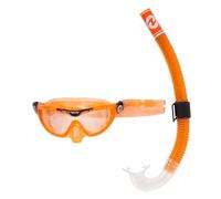 AQUALUNG Combo Mix | Maschera + Snorkel per immersioni, escursioni acquatiche, snorkeling per bambini dai 4 anni in su con protezione UV e guarnizione in silicone, lenti antiappannamento e antigoccia
