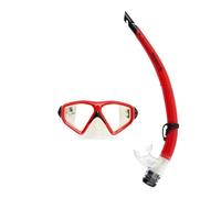 Aqualung Combo Saturn | Maschera + Snorkel, Snorkeling e Escursioni acquatiche per Adulti, Uomini e Donne, con Visione a 180°, Protezione UV, vetri antiappannamento e antigoccia