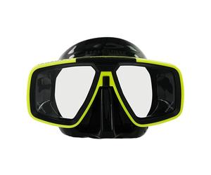 AQUALUNG LOOK - Maschera subacquea adulti con doppia lente in vetro temperato, design versatile per tutti i visi, fibbie a quadrante a 360°, impermeabilità migliorata, ottima per immersioni subacquee