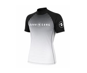AQUALUNG - RASHGUARD LADY NEW S/S - BLACK/WHITE