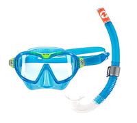 AQUALUNG Snorkeling Combo Mix for Kids 4+ with Mask and Snorkel Blue and Green