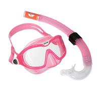 AQUALUNG Snorkeling Combo Mix for Kids 4+ with Mask and Snorkel Pink and White