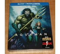 AQUAMAN BLU-RAY STEELBOOK ILLUSTRATO NUOVO SIGILLATO AZIONE (NON APERTO) R2