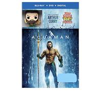 Aquaman Limited Edition (Blu-Ray+DVD+Digital) with Arthur Curry Funko POP! Pocket Keychain