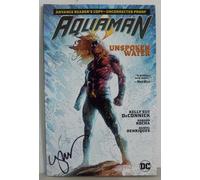 Aquaman Unspoken Acqua Autografato KELLY Sue Deconnick Non Rivista Proof Arc