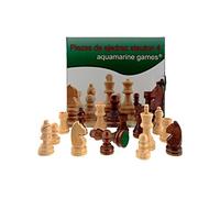 Aquamarine Games - Piezas de ajedrez Scacchi STAUTON 4 FSC100%, CP029A, Beige e Marrone Scuro, No-Value