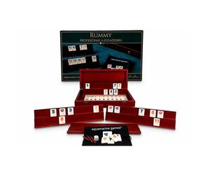 Aquamarine Gioco Da Tavolo Rummy Professionale Per 6 Giocatori In Valigetta Di Legno