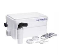 Aquamatix Duscha Pompa Doccia 250W Trituratore Pompa Maceratore 10m Distanza di pompaggio verticale 135L/min per docce, lavandini 2 ingressi con filtro a carbone