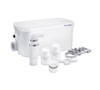 Aquamatix Pompa Doccia 250W Trituratore Pompa Maceratore 8m Distanza di pompaggio verticale 100L/min per docce, lavandini 2 ingressi