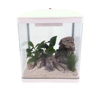 AquaOne HR-300 Bianco Nano Acquario Completo, Nuovo Modello, LED