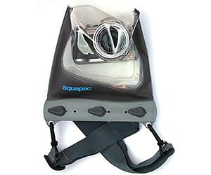 AQUAPAC 448 - Custodia impermeabile per fotocamera, Large, colore: Grigio/Trasparente