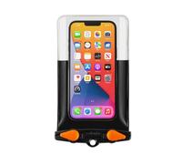 Aquapac Custodia impermeabile per telefono, taglia media, nera | iPhone e Android, prodotto nel Regno Unito, escursionismo, mountain bike, certificato IPX8 fino a una profondità di 30 ft.