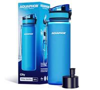 AQUAPHOR City Borraccia Filtrante in Tritan Senza BPA - Con Filtro Depuratore Acqua Integrato 500 ml - Blu
