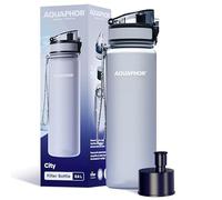 Aquaphor Città Wasserfilter-Trinkflasche, 500 ML, da Tritan Tm , Privo-Bpa, Grau