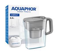 AQUAPHOR Compact Caraffa Filtrante per Acqua con 1 Cartucce MAXFOR 200L 2,4L