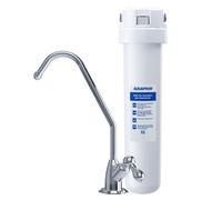Aquaphor Sistema filtrante da cucina Crystal Solo per la rimozione di impurità, cloro e composti organici. Completo di rubinetto separato per l'acqua filtrata. Capacità di filtrazione 4000L