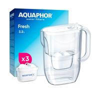 AQUAPHOR FRESH Caraffa Filtrante Con Filtro 3x MAXFOR+ Cartuccia, Bianca