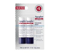Aquaphor Lip Repair Stick - Soothes Dry Chapped Lips - Two(2) .17 Oz. Sticks