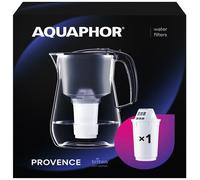 Aquaphor Provenza Set Filterkrug Incl. 2x A5 Mg. Filtro Acqua, Privo-Bpa, Nero
