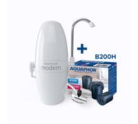 Aquaphor Übertisch-wasserfilter Moderno H Incl. Set Filtro B200H per Duro Acqua