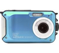 Easypix W3027-I - Fotocamera digitale Wave Iceblue da 30 megapixel, con batteria, inclusa custodia