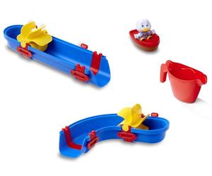 AquaPlay Sploshy Cascade giocattolo per vasca da bagno, giocattolo acquatico per bambini dai 1,5 anni in su, con scivolo e barca, con ventose per vasca da bagno e Co.