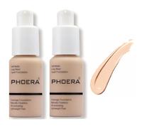 Aquapurity Phoera® - Fondotinta a copertura completa, morbido, opaco, correttore per il controllo degli oli, 30 ml, crema liscia e a lunga durata (2 pezzi, 102 NUDE)