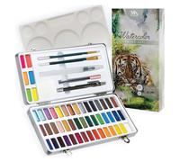 Aquarellfarben-Set 51 Colori + Accessori Scatola Acquarelli ad Acqua