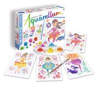 Sentosphere Aquarellum Junior colorare per Bambini, Ballerine, Kit Creativo, Fai da Te, Multicolore, Set da 10 Pezzi, 3906509