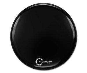 AQUARIAN DRUMHEADS FR20BK Full Force Series - 20 inch Resonant Head & PHBK Drumhead - Black