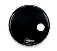 Aquarian Regulator - Pelle per grancassa, 50,8 cm, con foro piccolo, colore: Nero