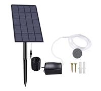 Aquarium Air Pump - Pond Aerator - 149 mm Solar Air Pump - Efficient Solar-Powered Oxygen PUM.p with 0,6 l/Min Airflow Pet-Laminated Panel Low-Noise 5 V DC PU.MP for Fish Tanks Ponds Garden Outdoor