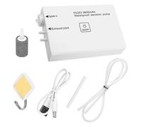 Aquarium Air Pump, USB Powered Adjustable Bubbler, Ultra-Quiet Oxygen Aerator, Compact Energy Efficient Design for Shrimp, Plants, Turtle, Freshwater, Breeding,12.4x8.4x2.7cm