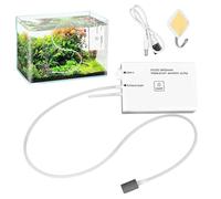 Aquarium Air Pump, USB Quiet Bubbler, 4.88×3.31×1.06 Inches Adjustable Water Aerator, Quick Oxygen Circulation for Indoor Outdoor Breeding Shrimp Plants Freshwater Seafood Turtle
