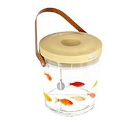 Aquarium Bowl, Clear Pet Habitat, Rechargeable Mini Tank, Safe Carrying Handle, Water Aeration System Functionality, Top Travel Supplies, Small Desktop Unit, For Live Bait Collection Home Office