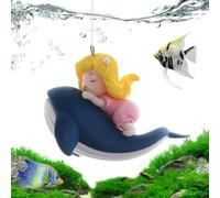 Aquarium Floating Ornament - Cute Diver Tank Ornament, Safe Tank Figure | Ornaments For Fish Tanks, Landscape Greening, Aquarium Setup, Small Tanks Display, Kids Room Decor, Underwater Scene Design