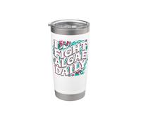 Aquarium Hobbyist I Fight Algae Daily Bicchiere termico in acciaio inox doppia parete