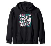 Aquarium Hobbyist I Fight Algae Daily Felpa con Cappuccio