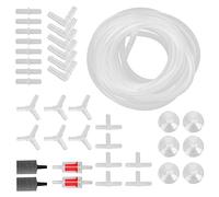 Aquarium Oxygen Tube Controllo Valvola Bancia Fish Blobble Pietre Set Accessori completi Promozione della salute per gli appassionati di acqua (Tubo combinato di ossigeno lungo G4 metro)