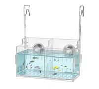 Aquarium Plant Holder, Fish Tank Plant Holder, Double-Hook Hydroponic Planter, Clear Hydroponic Planter, Transparent Acrylic Adjustable Height Aquatic Plants Holders For Decoration