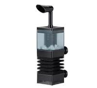 Aquarium Skimmer - Fluidized Bed V-1 35PP Microporous Cotton Filter | Anti-Clog Efficient Oxygenation Oil Removal Waste Skimmer For Aquarium Fish Tank Use For Adults Families