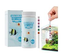 Aquarium Test Strips, 100-Piece 6-In-1 Water Quality Testing Kit, Pond and Tank Test Paper for Home, Commercial Use, Saltwater, Beginners, Daily Monitoring, Hot Tub, Travel, Pool Maintenance